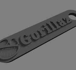 Gorillaz Logo Set Keychains