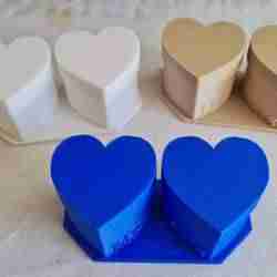 Double Wedding Rings Love Heart Cases