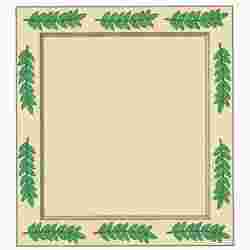 FRAME, PICTURE WITH PLANTS