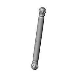 6 carved claw bead ends round pillar column 3D print model