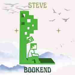 Minecraft Steve Bookend 📚🟩🧱