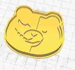 Mold for dough, plasticine. Stamp, cookie cutter Monokuma
