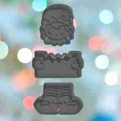 Christmas BYO Girl Elf With Plaque Cookie Cutter