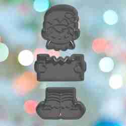 Christmas BYO Boy Elf With Plaque Cookie Cutter
