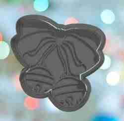 Christmas Bells With Ribbon Cookie Cutter Set