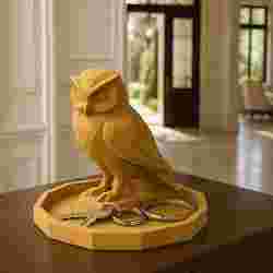 Low Poly Owl Catchall Dish – Decorative Tray