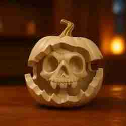 pumpkin skull  (halloween)
