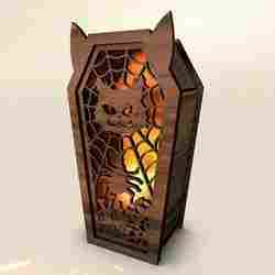 Halloween Cat Coffin Candle Holder SVG | Spooky Lantern
