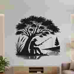 River Fishing Wall Art – Peaceful Catch