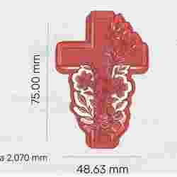 Floral Cross & Bible Cookie Cutter STL Bundle | Religious Cookie Cutters | 3D Printed STL Digital Download