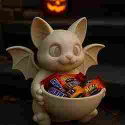 Cute Bat Halloween Candy Bowl – 3D Printable