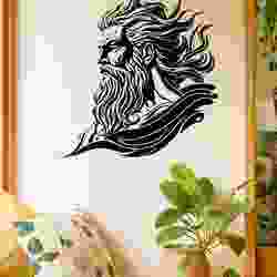 Bearded Deity - Wall Art Multicolor