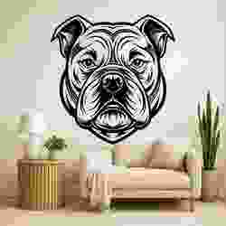 Bulldog Head - Wall Art Onecolor