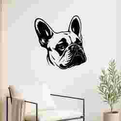 French Bulldog Face - Wall Art Multicolor