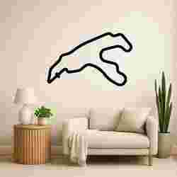 Key Track Outline - Wall Art Onecolor