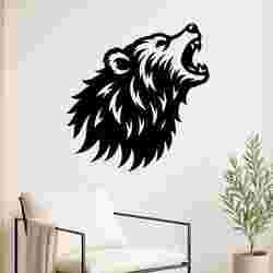 Roaring Bear - Wall Art Onecolor