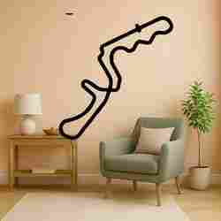 Sweeping Track Outline - Wall Art Onecolor