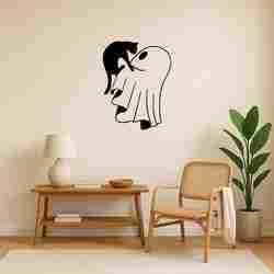 Halloween Ghost Cat Buddy - Wall Art Onecolor