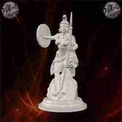Greek Warrior Goddess Battle Statue – SoliDRawinGs SG721