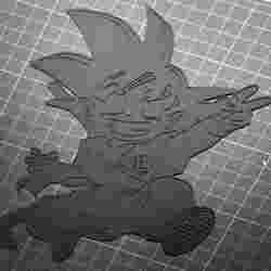 Songoku Dragonball 2d Wall decor