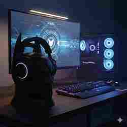 Batman desktop headphone holder