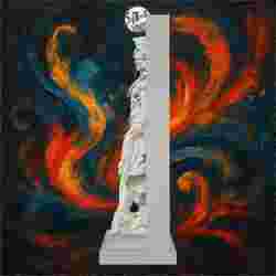 Superhero Woman Strength Marble Statue – SoliDRawinGs SG771