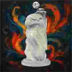 Majestic Eagle Bust with Feathers – SoliDRawinGs SG782