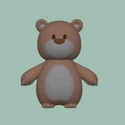 A sweet little bear in 3D! 🐻✨