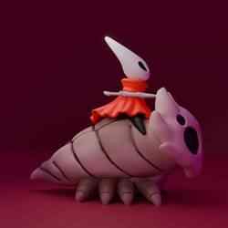 🪶⚔️ Hornet & Grub Mimic - Collectible 3D Model 🪱✨