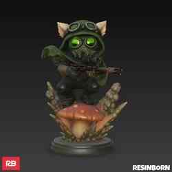 Teemo Omega Squadron - 3D Figure on Explosive Mine