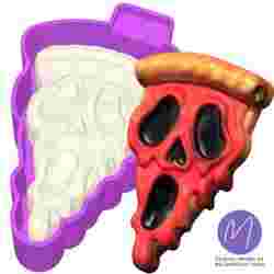 3D Ghost face Pizza Freshie STL Mold Housing