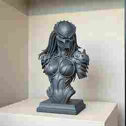 🔥 Limited Time 70% Off – Alien Hunter Bust STL – Sci-Fi 3D Print