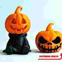 Halloween Witch Pumpkin - Head + Body