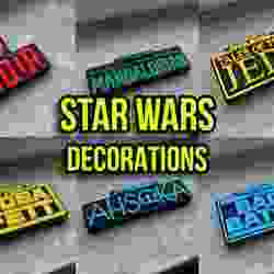 Star Wars Logo Decorations – Standing & Hanging
