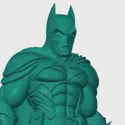 A unique 3D printable Batman Supreme sculpture