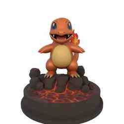 Charmander Habitat Diorama – Pokémon 3D Print