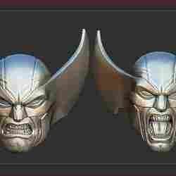 Marvel vs Capcom Wolverine dual pack heads for articulated action figures