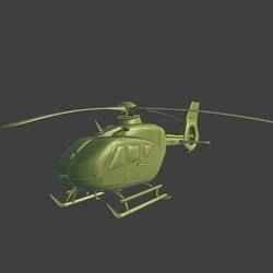 Airbus H135 helicopter ready for 3D printing