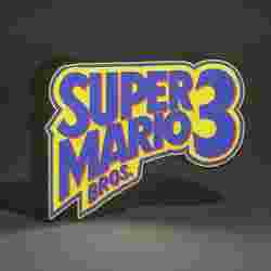 Super Mario Bros 3 Retro Logo Lightbox Sign