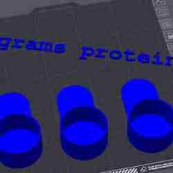 Measuring spoon protein (scoop) 35 Grams, 35 g.