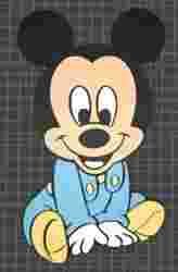 mickey baby keychain