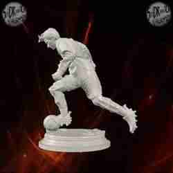 Running Soccer Player Kick Sculpture – SoliDRawinGs SG837