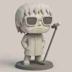 Liam Gallagher inspired vinyl style funko - Iconic pose on microphone