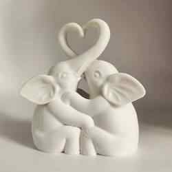 Elephant decor - heart decor - love decor