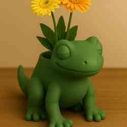 🐸 Cute Frog Planter – 3D Model