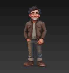man in jacket bust