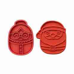 SANTA CLAUS AND WIFE COOKIE CUTTER