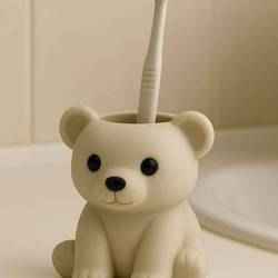 Cute Bear Toothbrush Holder