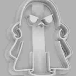 Grumpy Ghost - Halloween Cookie/Dough Cutter