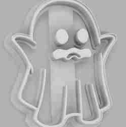 Scared Ghost - Halloween Cookie/Dough Cutter